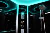 Platinum DZ905L Corner Steam Shower-Blue Glass